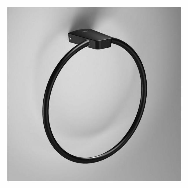 S6 Black Yuvarlak Havluluk, Siyah - 20AKS168224