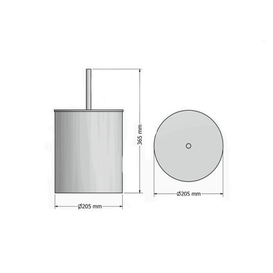 Sanco Çöp Kutusu 5 lt Kapaklı Krom 90606A3 - 20AKS90606A3