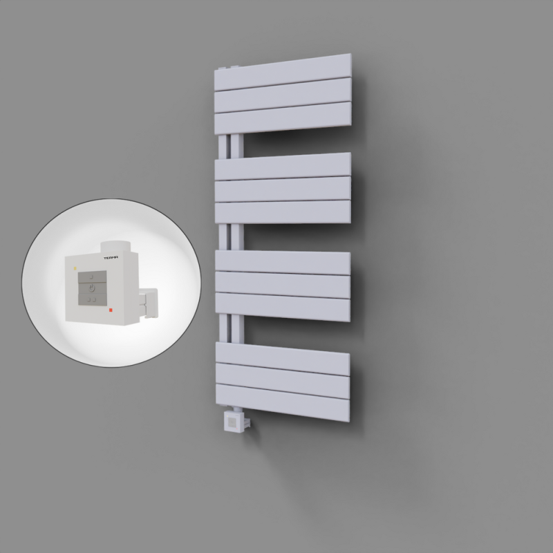 Sirius Dekoratif Elektrikli Havlupan 500x1150 Beyaz (KTX1 Termostat) 600W - 1SIR05001150B1TEB060