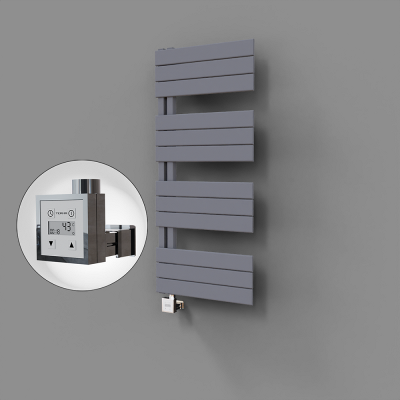 Sirius Dekoratif Elektrikli Havlupan 500x1150 Gri (KTX3 Termostat) 600W - 1SIR05001150B4TE7060