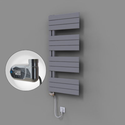 Radiva - Sirius Dekoratif Elektrikli Havlupan 500x1150 Gri (Thesis Termostat) 600W