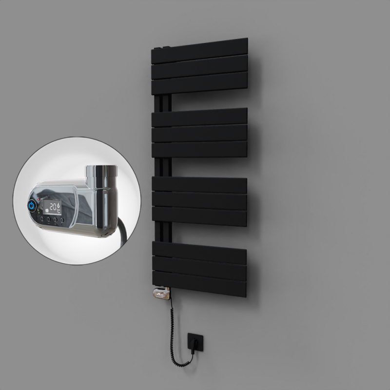 Sirius Dekoratif Elektrikli Havlupan 500x1150 Siyah (Thesis Termostat) 600W - 1SIR05001150B3TE2060