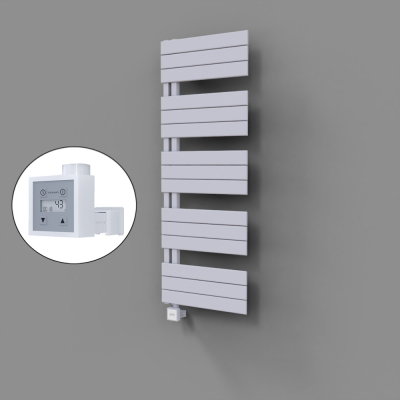 Radiva - Sirius Dekoratif Elektrikli Havlupan 500x1400 Beyaz (KTX3 Termostat) 600W - 500