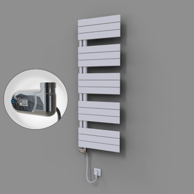 Radiva - Sirius Dekoratif Elektrikli Havlupan 500x1400 Beyaz (Thesis Termostat) 600W - 500