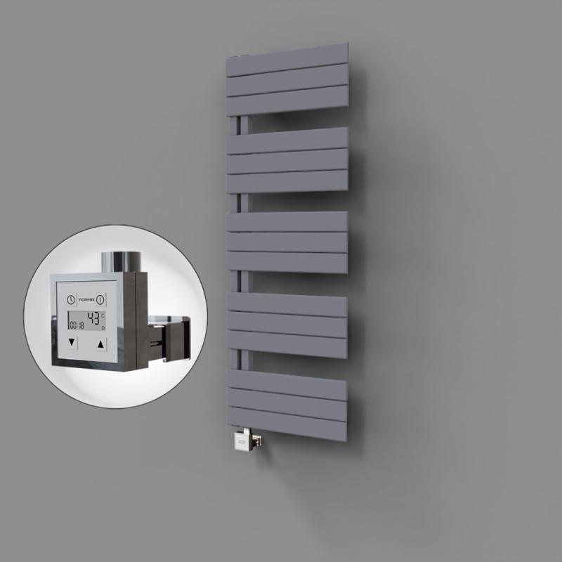 Sirius Dekoratif Elektrikli Havlupan 500x1400 Gri (KTX3 Termostat) 600W - 1SIR05001400B4TE7060