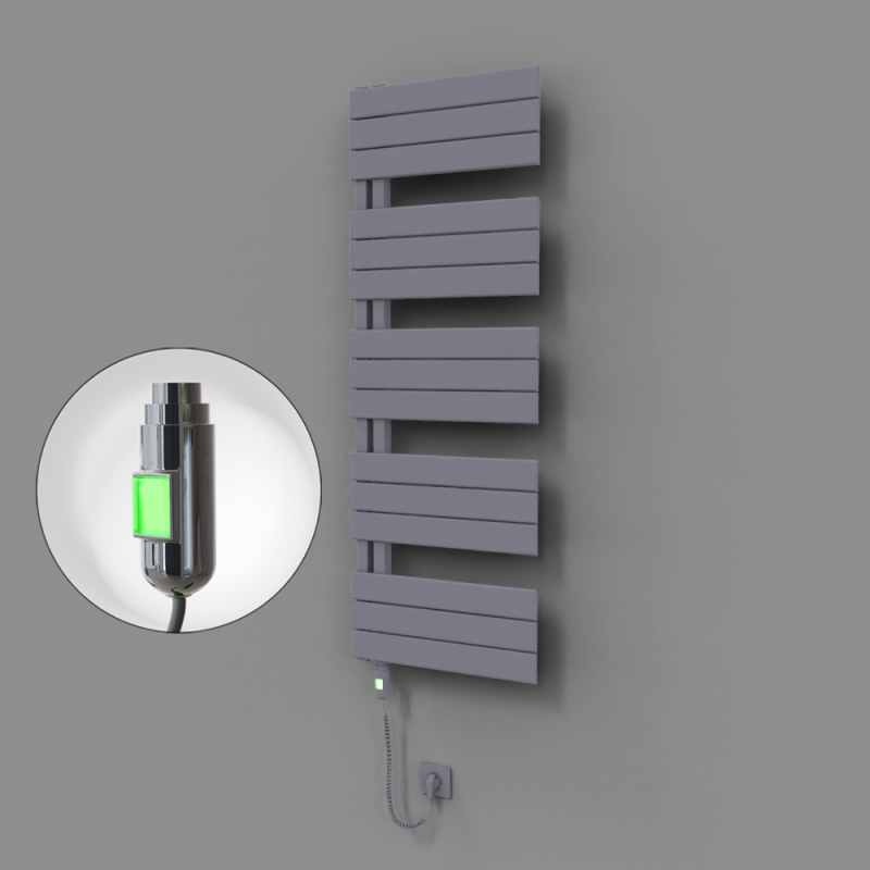 Sirius Dekoratif Elektrikli Havlupan 500x1400 Gri (On/Off Düğmeli) 600W - 1SIR05001400B4TE1060