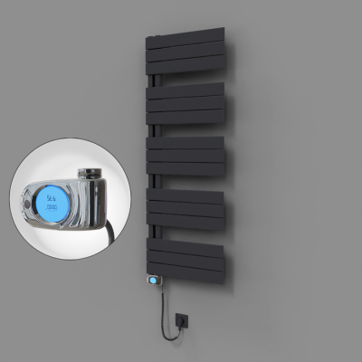 Radiva - Sirius Dekoratif Elektrikli Havlupan 500x1400 Koyu Antrasit (Musa Termostat) 600W