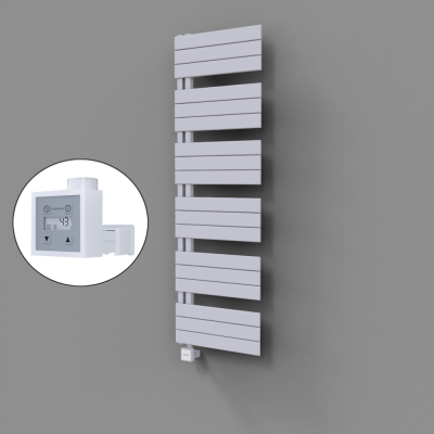 Radiva - Sirius Dekoratif Elektrikli Havlupan 500x1640 Beyaz (KTX3 Termostat) 1000W
