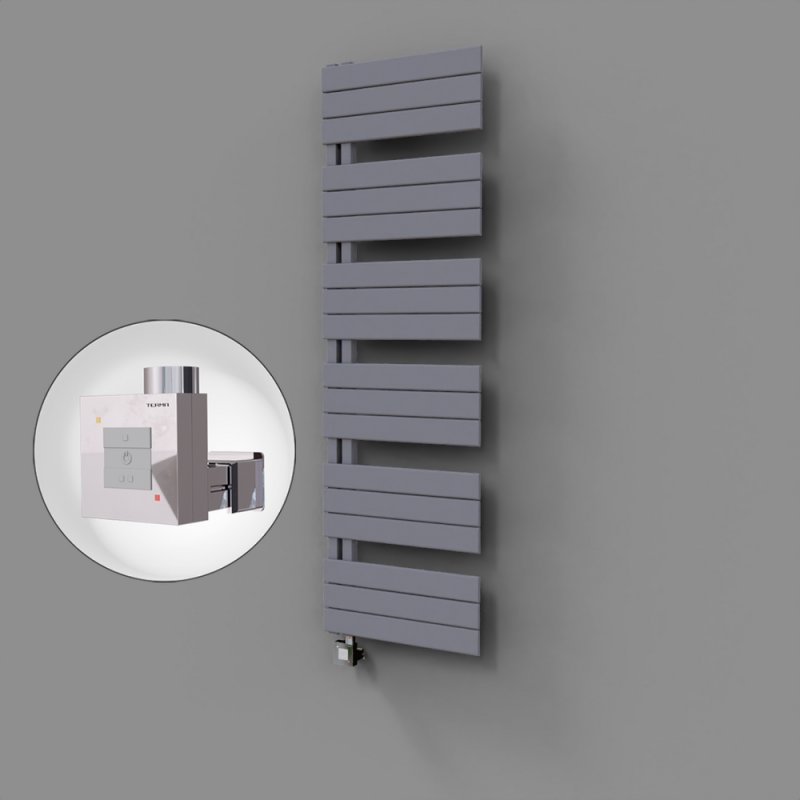 Sirius Dekoratif Elektrikli Havlupan 500x1640 Gri (KTX1 Termostat) 1000W - 1SIR05001640B4TEB100