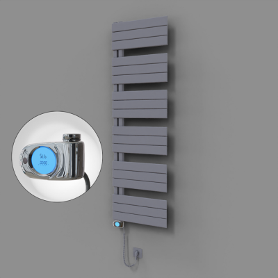 Radiva - Sirius Dekoratif Elektrikli Havlupan 500x1640 Gri (Musa Termostat) 900W (1)