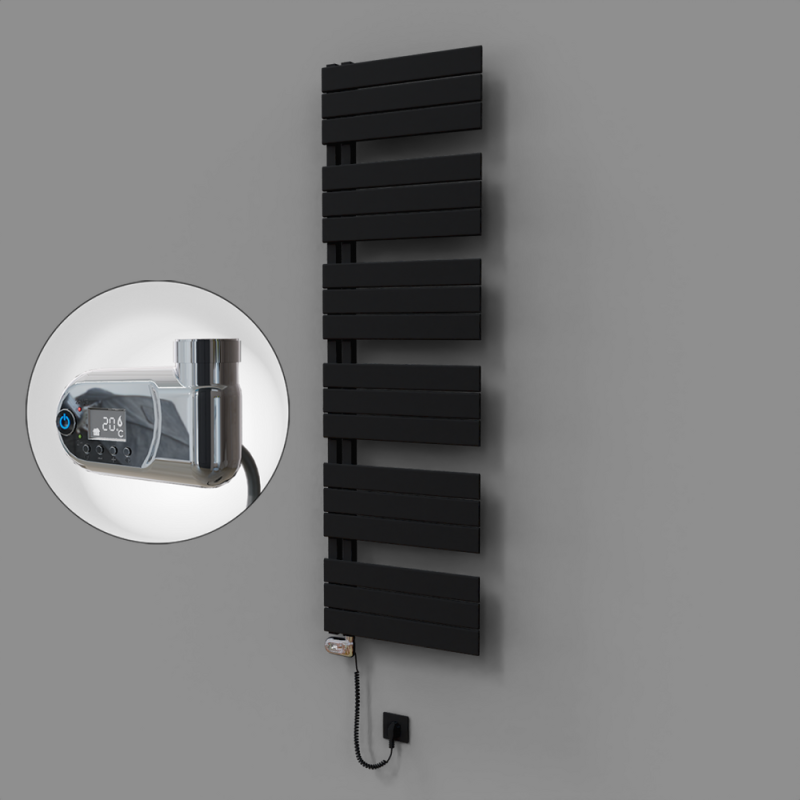 Sirius Dekoratif Elektrikli Havlupan 500x1640 Siyah (Thesis Termostat) 900W - 1SIR05001640B3TE2090