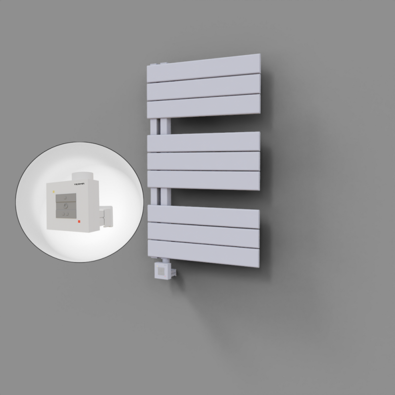 Sirius Dekoratif Elektrikli Havlupan 500x800 Beyaz (KTX1 Termostat) 300W - 1SIR05000800B1TEB030