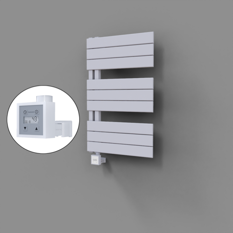 Sirius Dekoratif Elektrikli Havlupan 500x800 Beyaz (KTX3 Termostat) 300W - 1SIR05000800B1TE7030