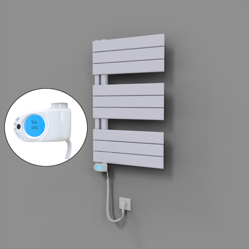 Sirius Dekoratif Elektrikli Havlupan 500x800 Beyaz (Musa Termostat) 300W - 1SIR05000800B1TE3030