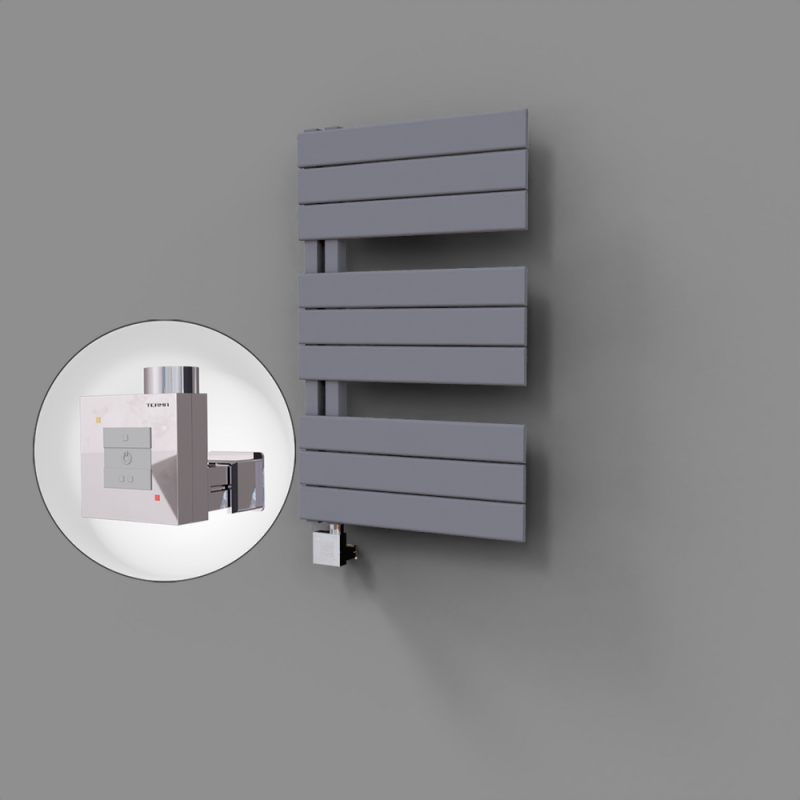 Sirius Dekoratif Elektrikli Havlupan 500x800 Gri (KTX1 Termostat) 300W - 1SIR05000800B4TEB030