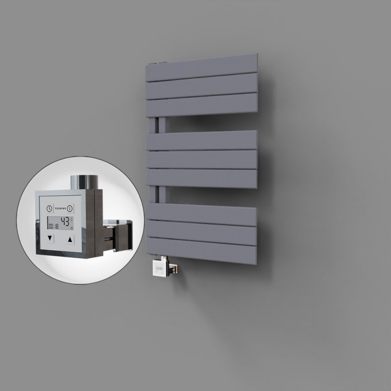 Sirius Dekoratif Elektrikli Havlupan 500x800 Gri (KTX3 Termostat) 300W - 1SIR05000800B4TE7030