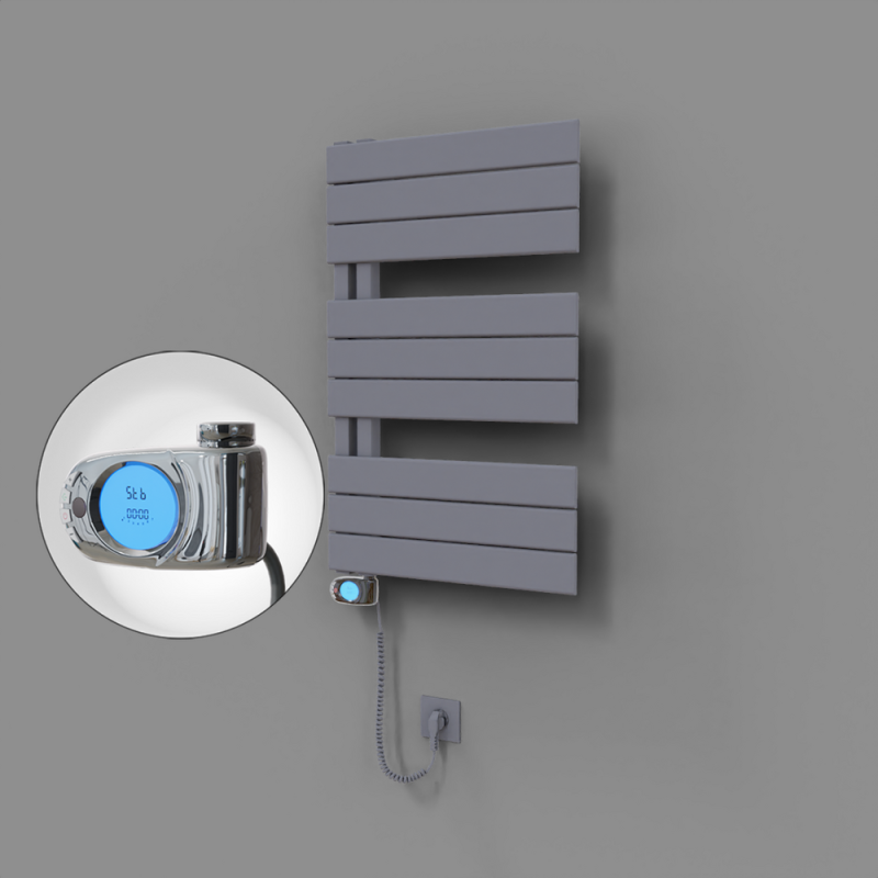 Sirius Dekoratif Elektrikli Havlupan 500x800 Gri (Musa Termostat) 300W - 1SIR05000800B4TE3030