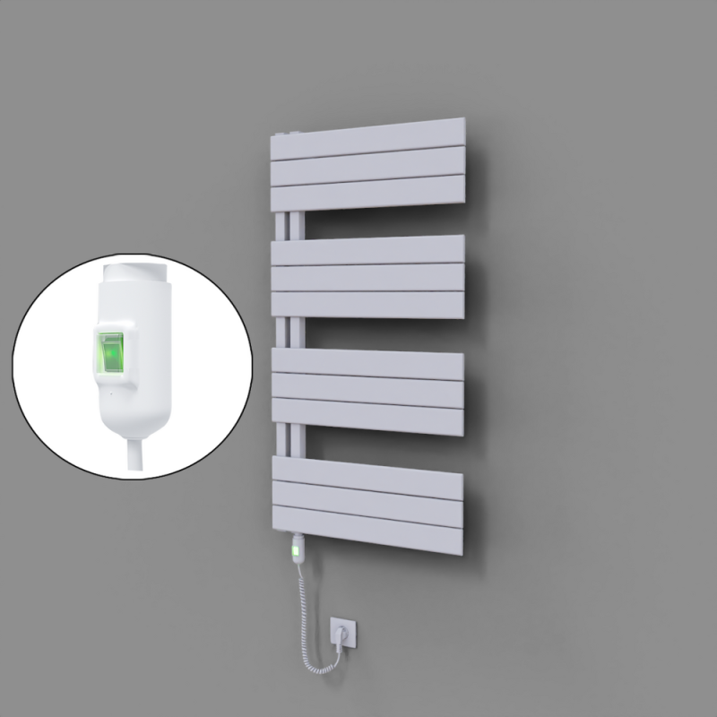 Sirius Dekoratif Elektrikli Havlupan 600x1150 Beyaz (On/Off Düğmeli) 600W - 1SIR06001150B1TE1060