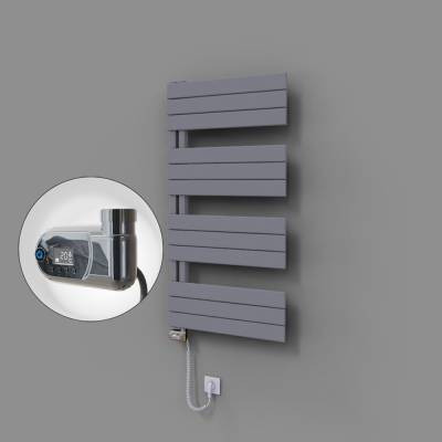 Radiva - Sirius Dekoratif Elektrikli Havlupan 600x1150 Gri (Thesis Termostat) 600W (1)