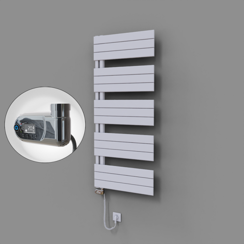 Sirius Dekoratif Elektrikli Havlupan 600x1400 Beyaz (Thesis Termostat) 900W - 1SIR06001400B1TE2090