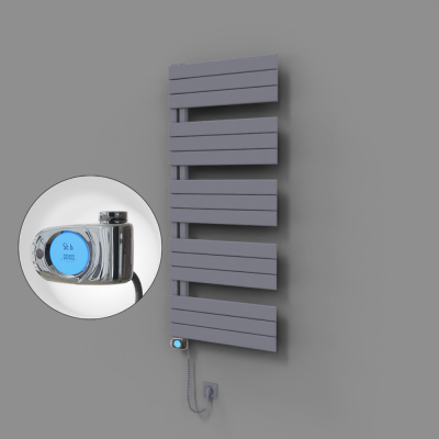 Radiva - Sirius Dekoratif Elektrikli Havlupan 600x1400 Gri (Musa Termostat) 900W (1)