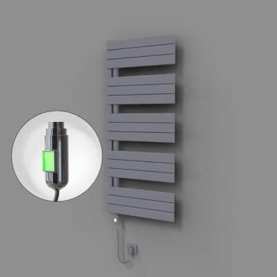 Radiva - Sirius Dekoratif Elektrikli Havlupan 600x1400 Gri (On/Off Düğmeli) 900W (1)