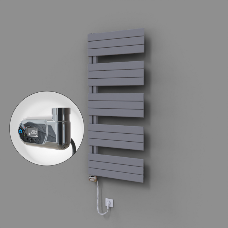 Sirius Dekoratif Elektrikli Havlupan 600x1400 Gri (Thesis Termostat) 900W - 1SIR06001400B4TE2090