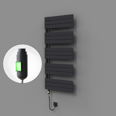 Radiva - Sirius Dekoratif Elektrikli Havlupan 600x1400 Koyu Antrasit (On/Off Düğmeli) 900W (1)