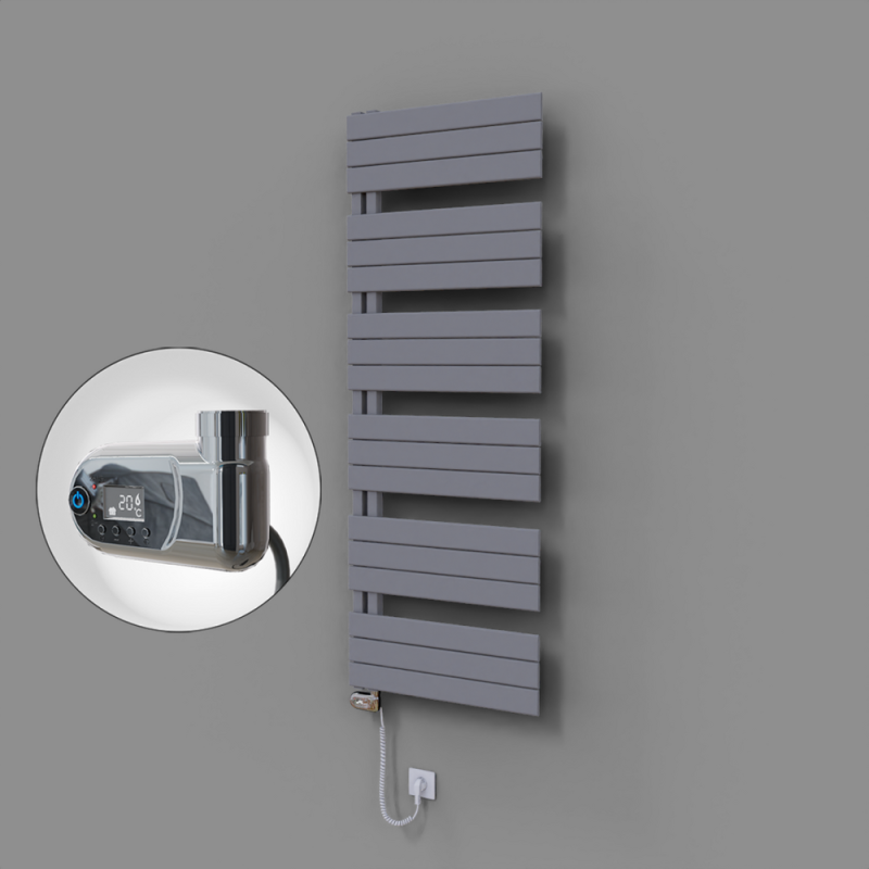 Sirius Dekoratif Elektrikli Havlupan 600x1640 Gri (Thesis Termostat) 900W - 1SIR06001640B4TE2090