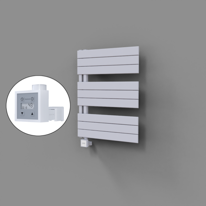 Sirius Dekoratif Elektrikli Havlupan 600x800 Beyaz (KTX3 Termostat) 600W - 1SIR06000800B1TE7060