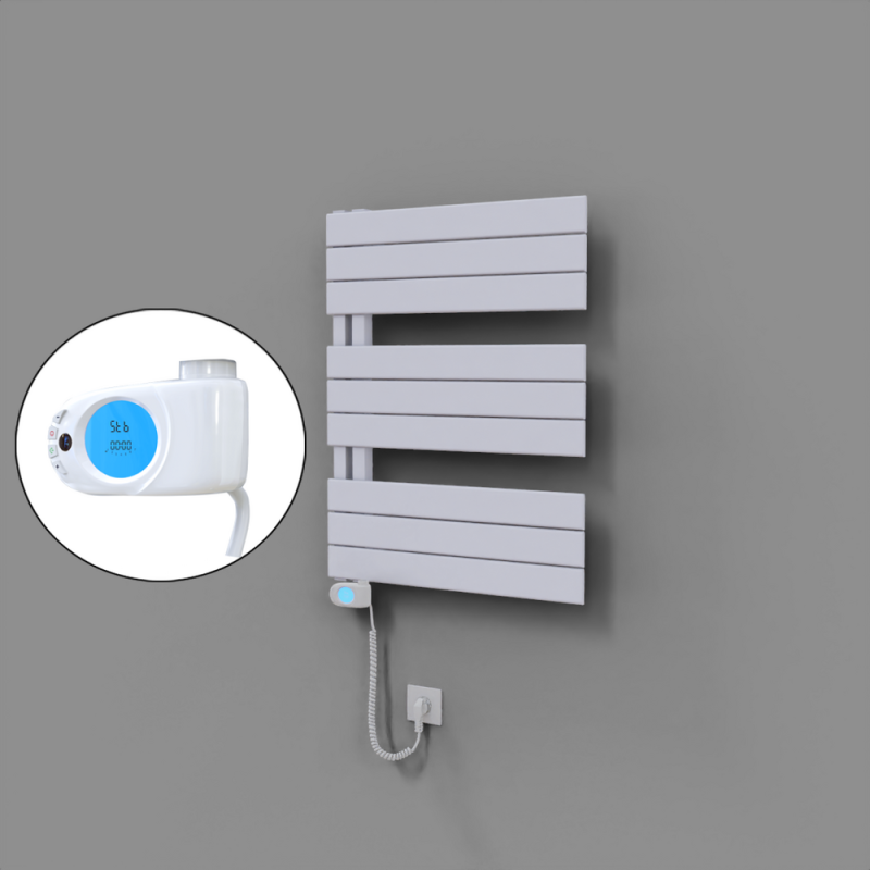 Sirius Dekoratif Elektrikli Havlupan 600x800 Beyaz (Musa Termostat) 600W - 1SIR06000800B1TE3060