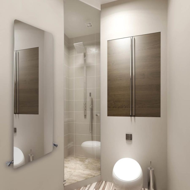 Solomon İnce Radyatör 470x1190 Paslanmaz Çelik Ayna Polisaj - 6SOL04701190P2M1