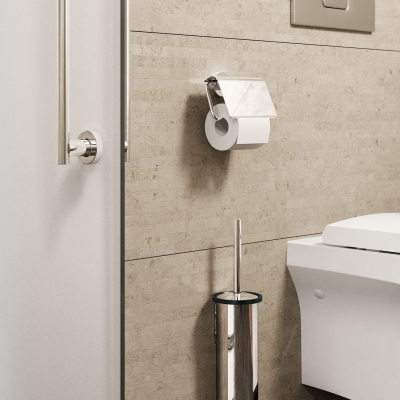 Sonia - Sonia Technoproject Kapaklı Tuvalet Kağıtlık, Krom 116966 (1)