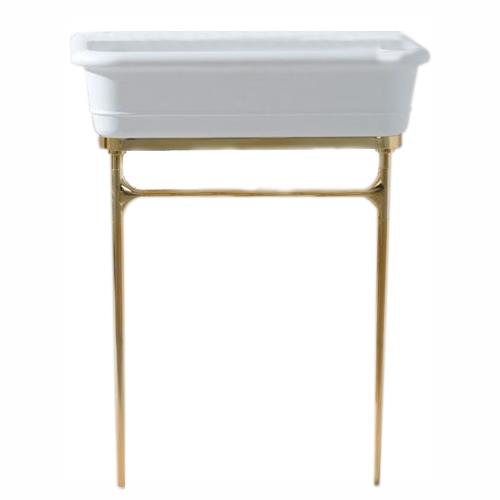 Systempool Lavabo Epoque Solid Surface Altın Rengi Ayak - 10SYS100010002-TAKIM