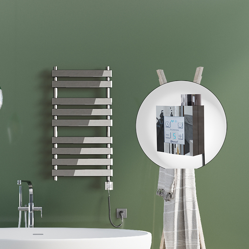 TAHITI Elektrikli Havlupan 500x1300 Krom (KTX4 Termostat) 600W Spiral Kablolu - 1TAH05001300K1PEC060-K