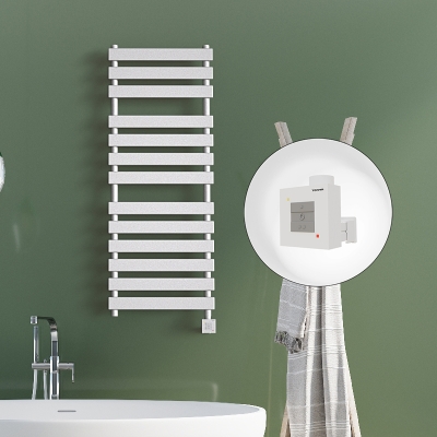 Radiva - TAHITI Elektrikli Havlupan 500x950 Beyaz Parlak (KTX1 Termostat) 600W (1)