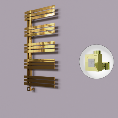 Radiva - Thames Dekoratif Elektrikli Havlupan 500x1200 Altın (KTX1 Termostat) 300W (1)