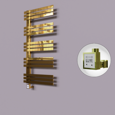 Radiva - Thames Dekoratif Elektrikli Havlupan 500x1200 Altın (KTX3 Termostat) 300W (1)