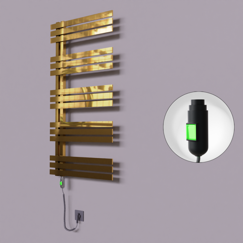 Thames Dekoratif Elektrikli Havlupan 500x1200 Altın (On/Off Düğmeli) 300W - 1THA05001200K2PE1030