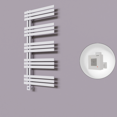 Radiva - Thames Dekoratif Elektrikli Havlupan 500x1200 Beyaz (KTX1 Termostat) 600W (1)