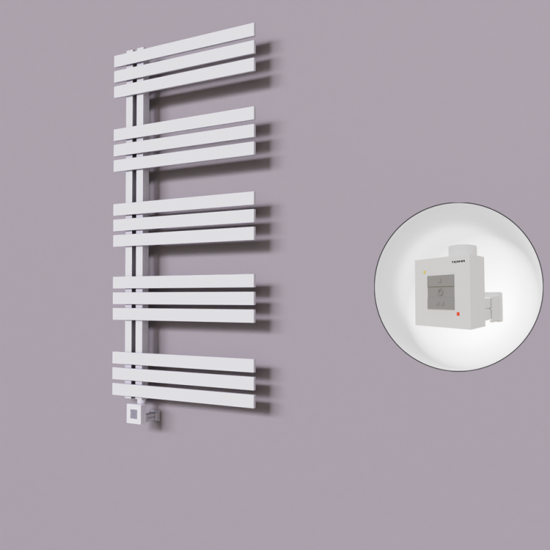 Thames Dekoratif Elektrikli Havlupan 500x1200 Beyaz (KTX1 Termostat) 600W - 1THA05001200B1TEB060