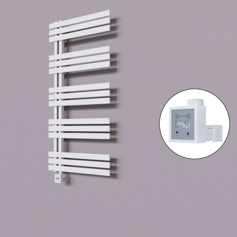 Thames Dekoratif Elektrikli Havlupan 500x1200 Beyaz (KTX3 Termostat) 600W - 1THA05001200B1TE7060