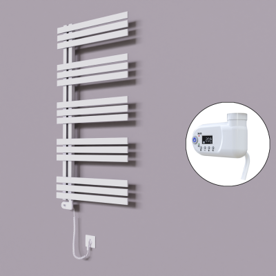 Radiva - Thames Dekoratif Elektrikli Havlupan 500x1200 Beyaz (Thesis Termostat) 600W (1)