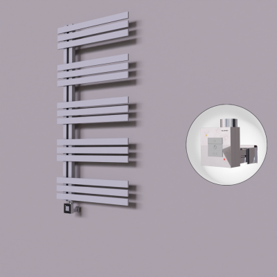 Radiva - Thames Dekoratif Elektrikli Havlupan 500x1200 Gri (KTX1 Termostat) 600W