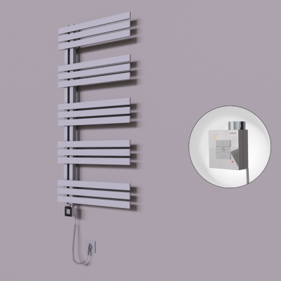 Radiva - Thames Dekoratif Elektrikli Havlupan 500x1200 Gri (KTX1 Termostat) 600W Spiral Kablolu (1)