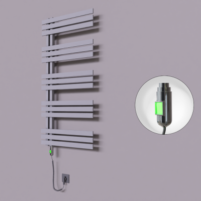 Radiva - Thames Dekoratif Elektrikli Havlupan 500x1200 Gri (On/Off Düğmeli) 600W