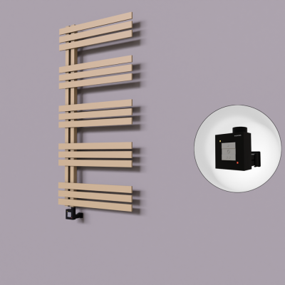 Radiva - Thames Dekoratif Elektrikli Havlupan 500x1200 Kapuçino (KTX1 Termostat) 600W