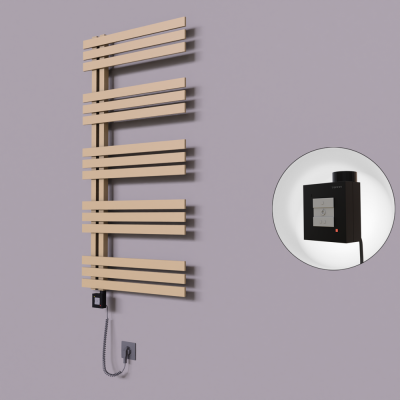 Radiva - Thames Dekoratif Elektrikli Havlupan 500x1200 Kapuçino (KTX1 Termostat) 600W Spiral Kablolu