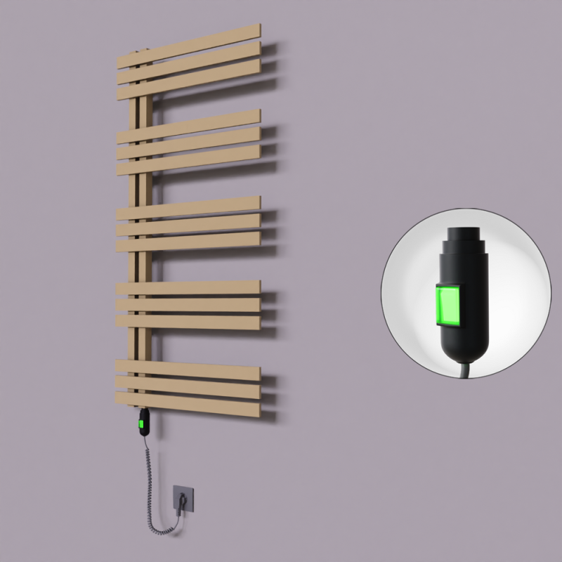 Thames Dekoratif Elektrikli Havlupan 500x1200 Kapuçino (On/Off Düğmeli) 600W - 1THA05001200BKTE1060