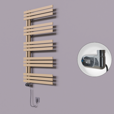 Radiva - Thames Dekoratif Elektrikli Havlupan 500x1200 Kapuçino (Thesis Termostat) 600W